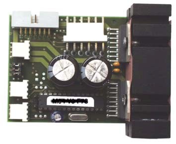 Output stage board stepper motor (microcontroller inclusive)