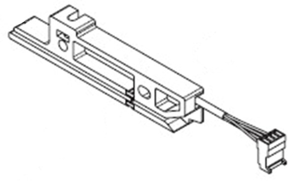 Label guide with material end sensor